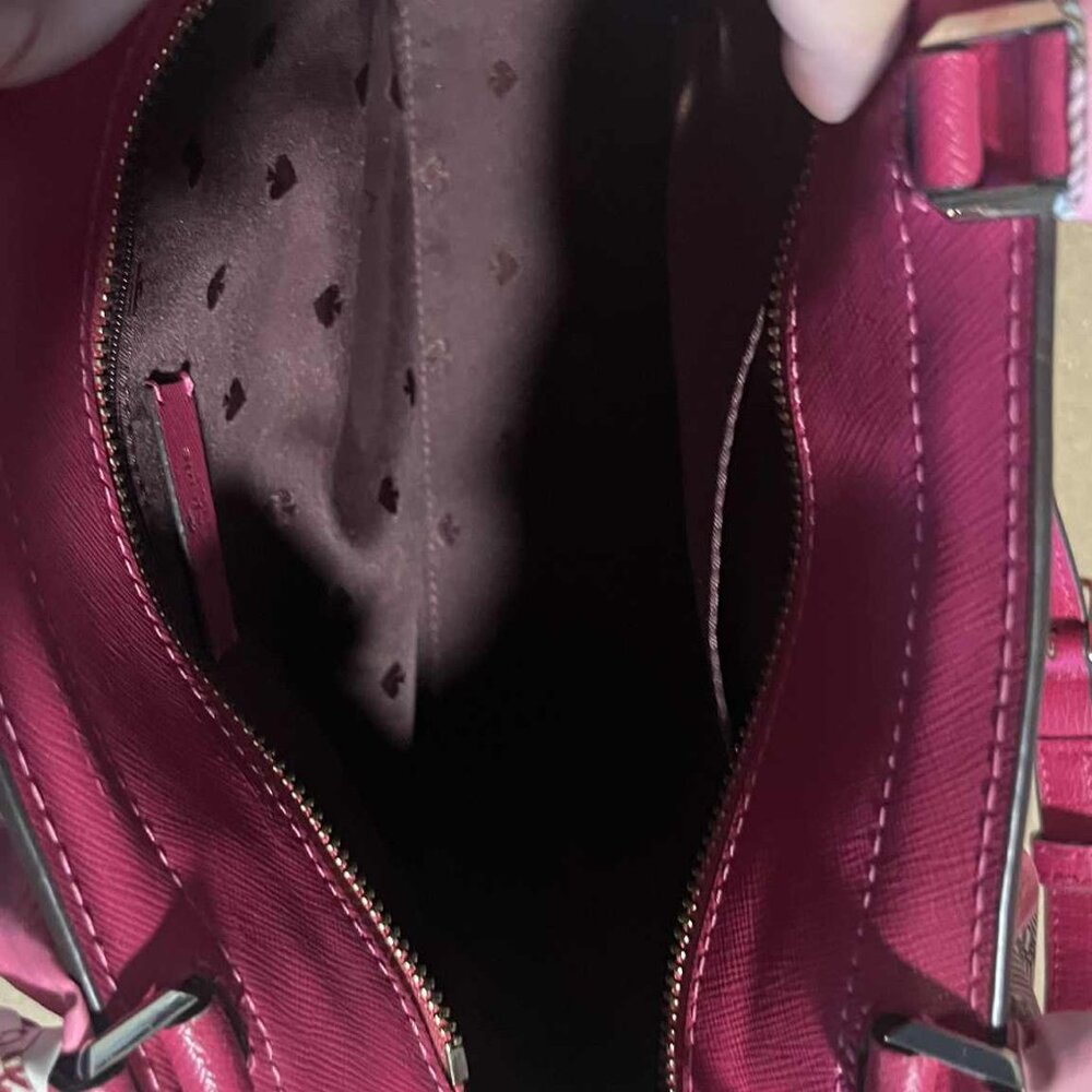 Kate Spade New York Medium Satchel Handbag in Fuchsia - Picture 5 of 16